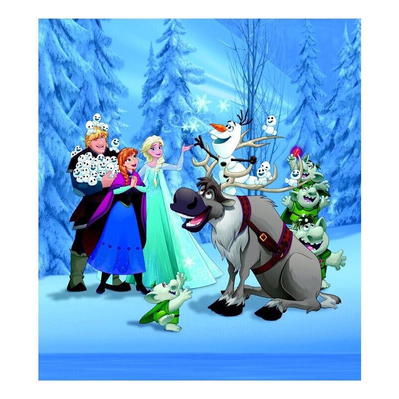Papier peint xl intisse La Reine des Neiges et tous ses amis de Disney 180X202 cm