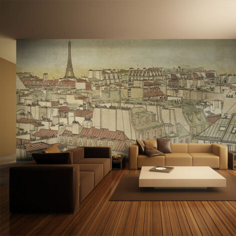 Papier Peint XXL "Au Revoir Paris " 270x550cm