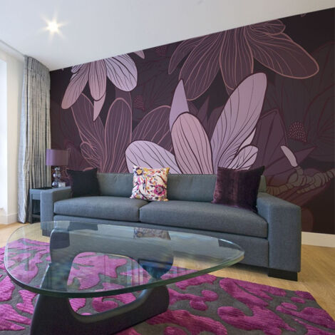 Papier Peint XXL "Dreamy Flowers" 270x550cm