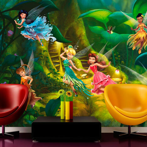 Papier peint XXL intisse L'Arbre à poussière de fées Disney Fairies 360X255 CM