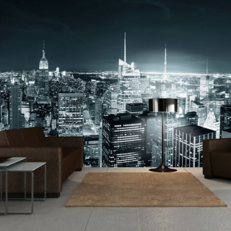 Papier Peint XXL "Vie Nocturne à New York" 270x550cm