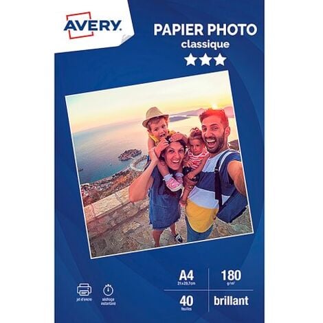 Pack de 100 Papier photo Everyday Jet d'encre brillant 200g 10x15