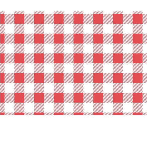 Papier Sulfurisé Vichy Rouge 190 x 310 mm - Lot de 200