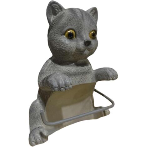 papier toilette chat Porte rouleau de papier toilette en
