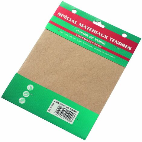 Papier Verre 4feuilles Grain Moy - SAVY