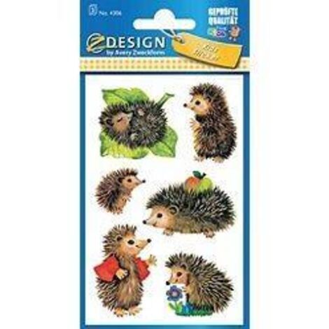 Papieraufkleber - Igel
