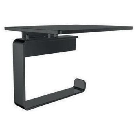 Papierhalter emco loft mit Ablage, schwarz - 059813303