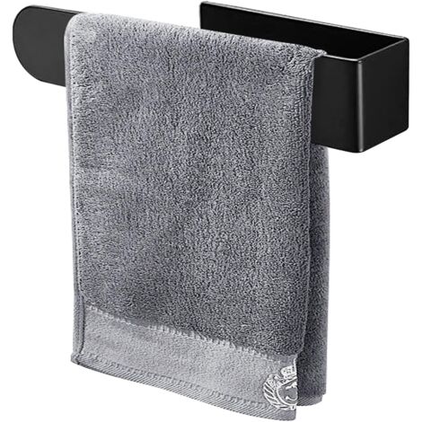 Papierhandtuchhalter aus Edelstahl (schwarz) – Kein Bohren erforderlich, Klebemontage – Zur Montage unter Küchenschränken oder an der Wand – Ideal für Küchen, Wohnmobile und Camping – Stabiler Rollenh