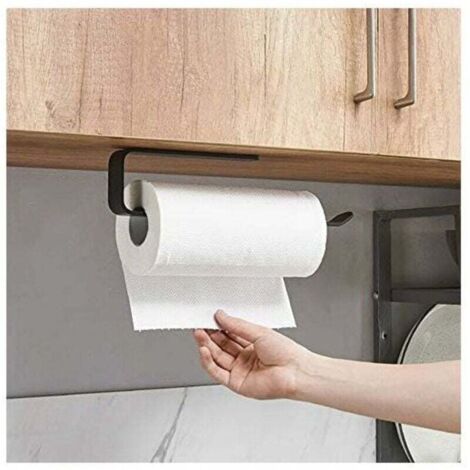 Papierhandtuchhalter, Küchenrollenhalter, Unterbau-Küchenpapierhandtuchhalter, Papierhandtuchspender, Kein Bohren erforderlich (A-29,5 cm)