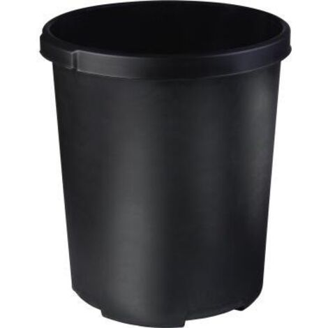 Papierkorb KLASSIK XXL 43 x 49 cm (D. x H) 50l Polypropylen Farbe: schwarz 1 Sortierfach