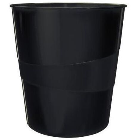 Papierkorb Recycle 29 x 32,4 cm (D. x H) 15l recycelbar Polypropylen 98 % recycelt Farbe: schwarz