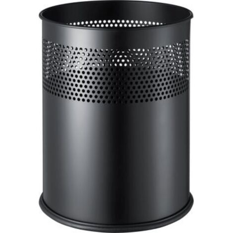 Papierkorb the dot 25,7 x 32,1 cm (D. x H) 15 Metall Farbe: schwarz 1 Sortierfach