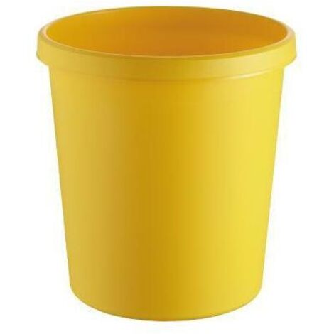 Papierkorb the german 31,5 x 33,1 cm (D. x H) 18l Polypropylen Farbe: gelb 1 Sortierfach