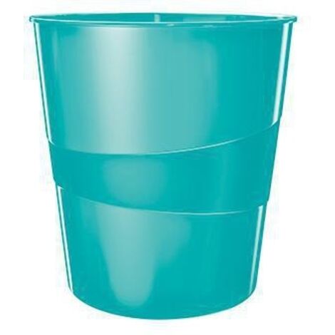 Papierkorb WOW 29 x 32,4 cm (D. x H) 15l Polystyrol Farbe: eisblau 1 Sortierfach