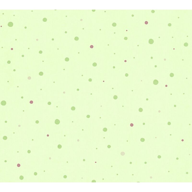 Papier Peint 'Gomettes Multicos' Vert 10mx 0.53 m