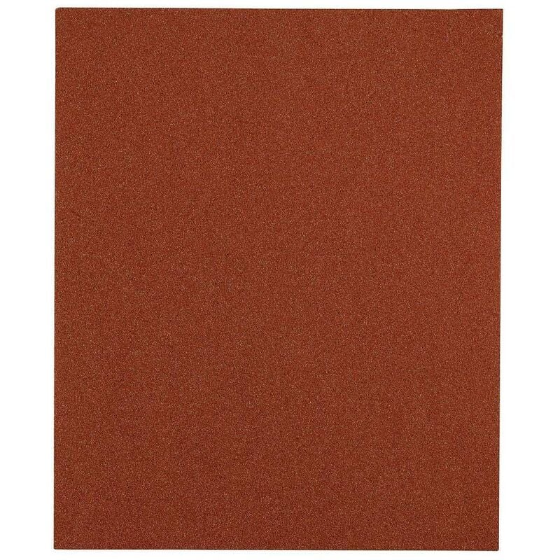 KWB - 800418 lot de 5 feuilles de papier abrasif pour bois, couleur et spatule 230 x 280 mm soudées korn K-180