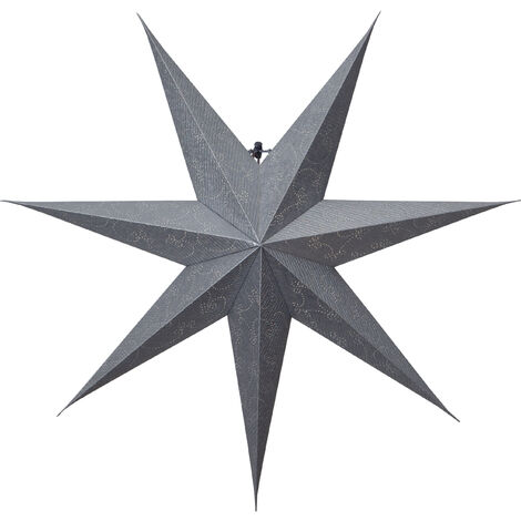 Papierstern -Decorus', handgeschöpftes Papier, silber-grau, Ø 75cm