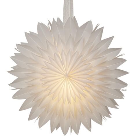 Papierstern Dis, weiß, Ø 50cm