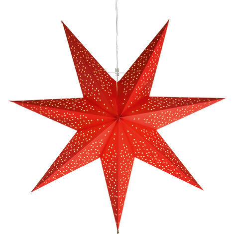 Papierstern 'Dot', rot, Ø 54cm