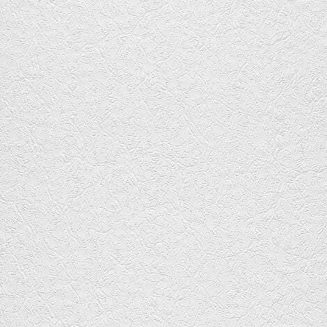 Papiertapete 256406 Tapete Uni Einfarbig 53 x 1005 cm Rasch Selection Weiß