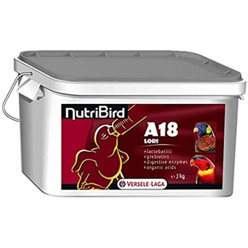 

Papilla NUTRIBIRD A 18 para alimentación manual de loris tarrina 3 kg