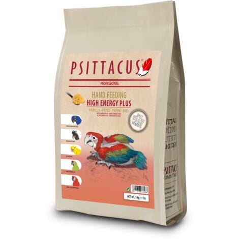 Papilla PSITTACUS ALTA ENERGIA plus 5 kg para loros y grandes loros