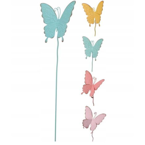 Papillon décoratif de jardin sur bâtonnet 61 cm