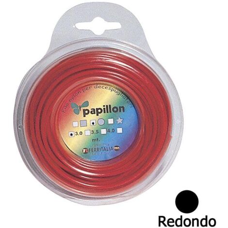 PAPILLON hilo nylon redondo profesional 3,5 mm. (7 metros) , Hilo nylon Papillon profesional- Forma: redondo- Grosor: 3,5 mm.- Rollo 7 m.- Uso universal par