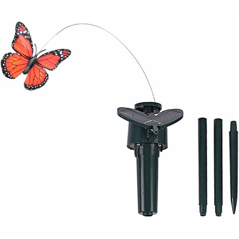 Papillons solaires papillons électriques jouet oiseau pour jardin cour patio décoration