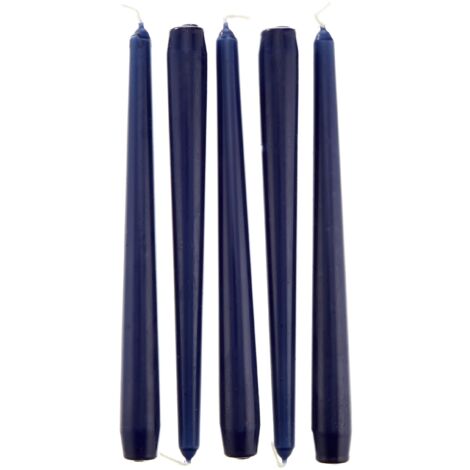 Papstar 17965 50 - Candele, Ø 2,2 x 25 cm, colore: Blu scuro