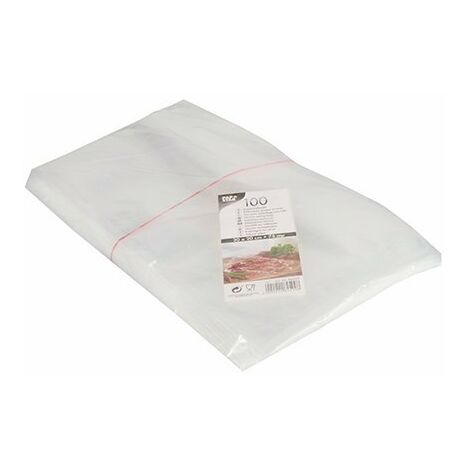 PAPSTAR 84599 LOT DE 100 SACS À BORDS SOUDÉS EN POLYAMIDE POLYÉTHYLÈNE TRANSPARENTS, 30 X 20 CM, 75 MICRONS