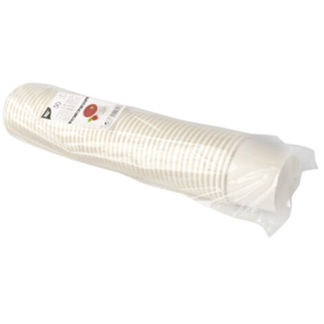 Papstar Bicchieri di carta per zuppa, "Da asporto", rotondi, 350 ml, diametro 9,9 cm, 7 cm, bianchi, 50 pezzi