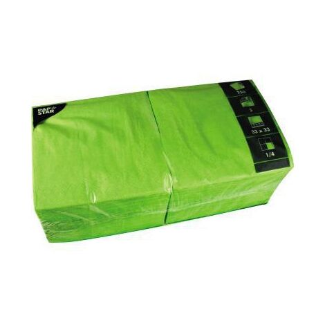 PAPSTAR Serviette PAPSTAR 33 x 33 cm (B x L) limonengrün 250 St./Pack.