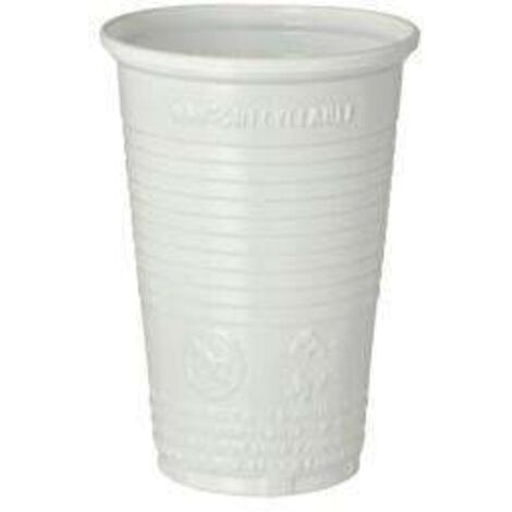 PAPSTAR Trinkbecher 16117 PP 0,2L weiß 100 St./Pack.