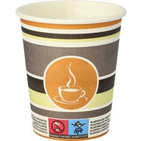 PAPSTAR Trinkbecher Coffee To Go 90128 0,2l braun 50 St./Pack.
