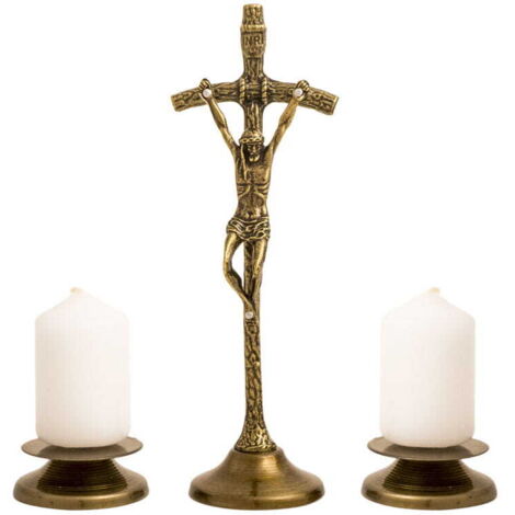 Papstliches Weihnachtsliederset, Bronze, 17 cm