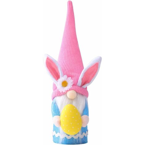 Pâques Lapin Gnome Decor, Lapin Tomte Gnome, Fille Chambre Decor Cadeaux Nordique Suédois Nisse Scandinave Tomte Elf Nain, Ornements De Maison, Décor De Pâques