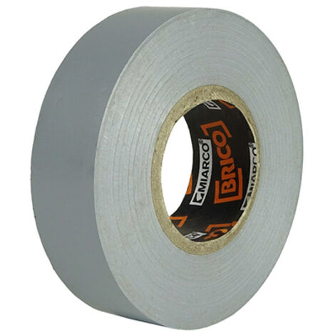 Paquet. 10 rouleaux de ruban isolant gris 19 mm x 20 m miarco