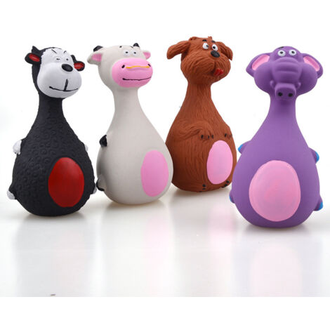 Paquet 613cm Jouet de Chiot en Latex Squeak Un Animal de Com