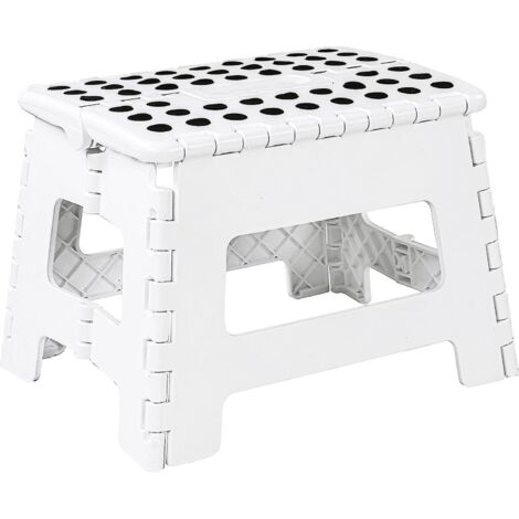 paquet De 1, Blanc352522cm-home Tabouret Pliable Pour Enfants - Tabouret Pliable Lger En Plastique Pour La Cuisine, La Salle De Bain Et Le Salon