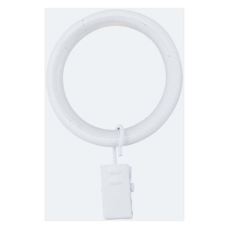 Paquet de 10 Anneaux à Pinces 40x50mm - Blanc Mat Boulet