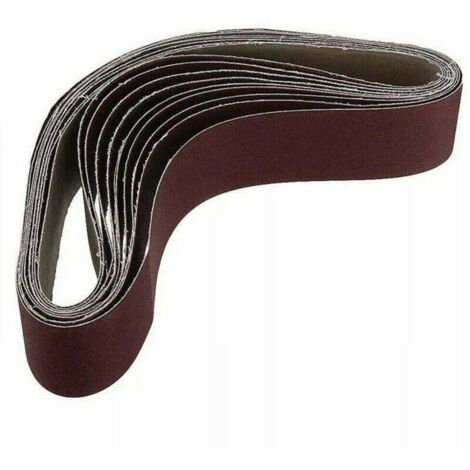 Paquet de 10 Bandes Abrasives 686 x 50 mm Grain 1000 pour Ponceuse à Oxyde d'Aluminium