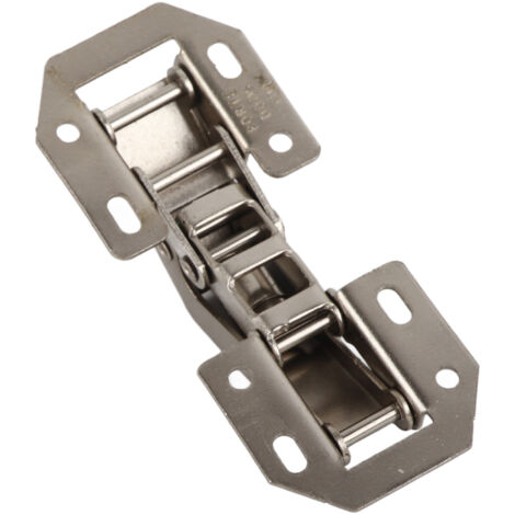 Paquet de 10 charnières de porte pour meubles DEH2079-1 sans besoin de trou, installation facile, acier laminé à froid, taille 3.23x7.69cm