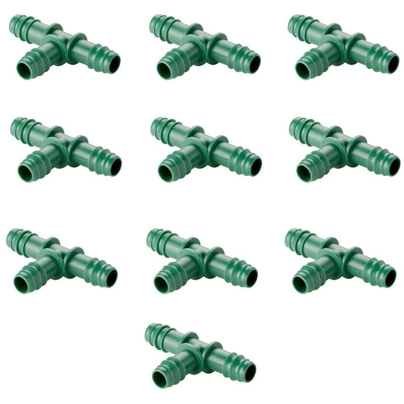 Gncgarden - Paquet de 10 : Connecteurs en t pour tuyau d'égouttage de 16 mm (vert) Offre exclusive