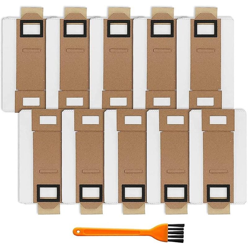 Paquet de 10 sacs sous vide de remplacement pour Roborock S7 T7s T7s Plus, sac à poussière