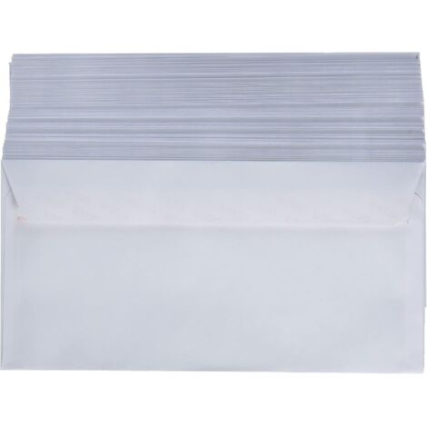 Paquet de 100 enveloppes sans fenêtre Format C5/6 Blanc