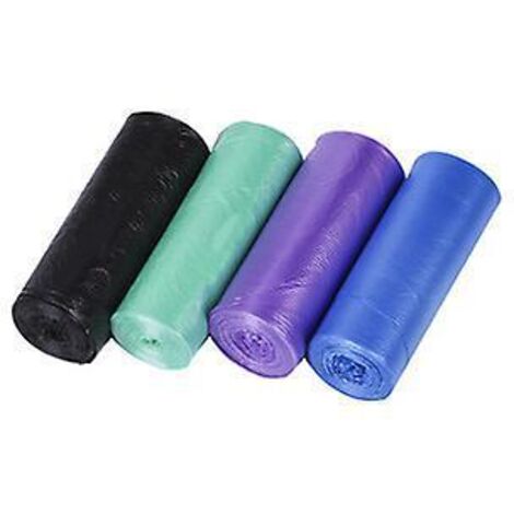 paquet De 100 Sacs En Plastique Jetables Sacs  Ordures Solides Et Portables De Couleur Bureau, Cuisine
