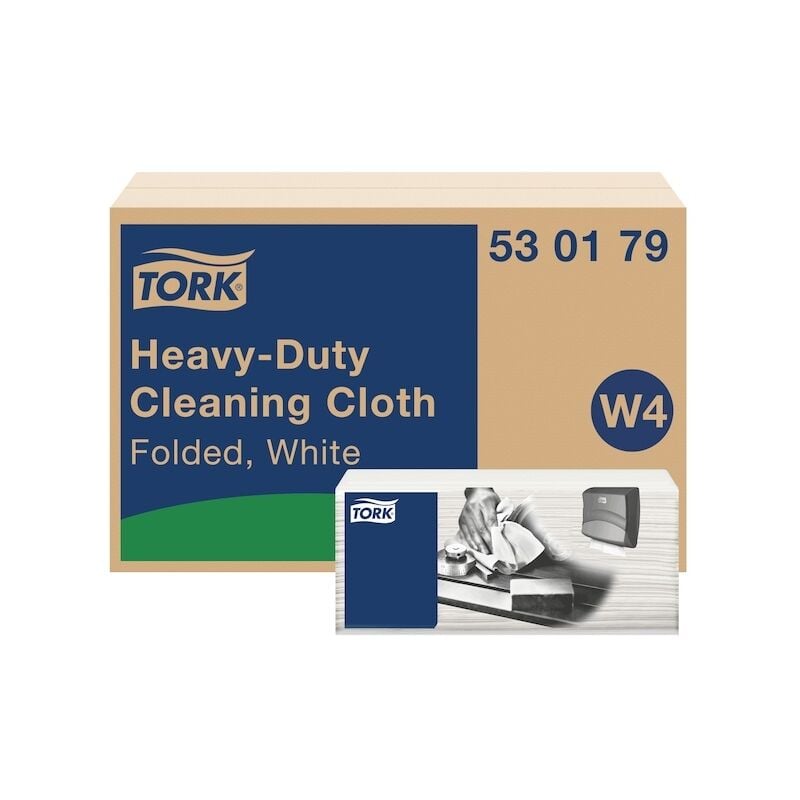 Tork - Chiffon de nettoyage ultra-résistant blanc W4 - 105 chiffons