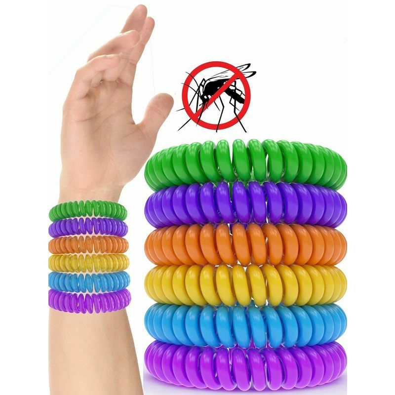 Paquet de 12 bracelets anti-moustiques [320Hrs] d'insectes antiparasitaires de qualité supérieure