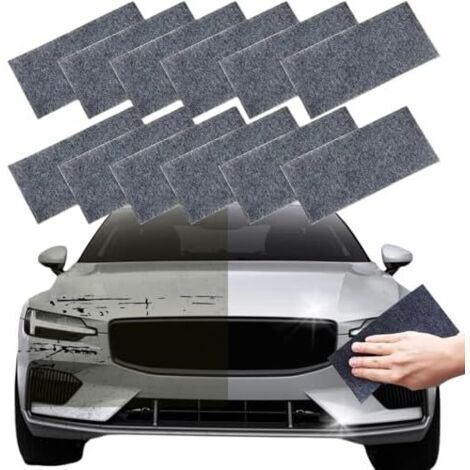 Paquet de 12 tissus à paillettes nano, chiffon à gratter pour voiture, tissu à gratter pour voiture nano de qualité supérieure
